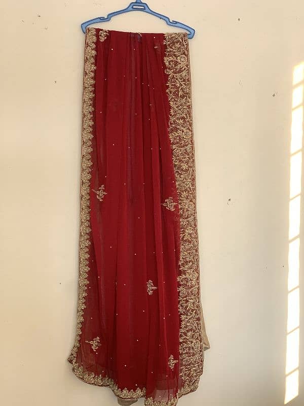 Red bridal lehnga 4