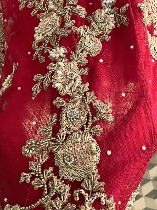 Red bridal lehnga 5