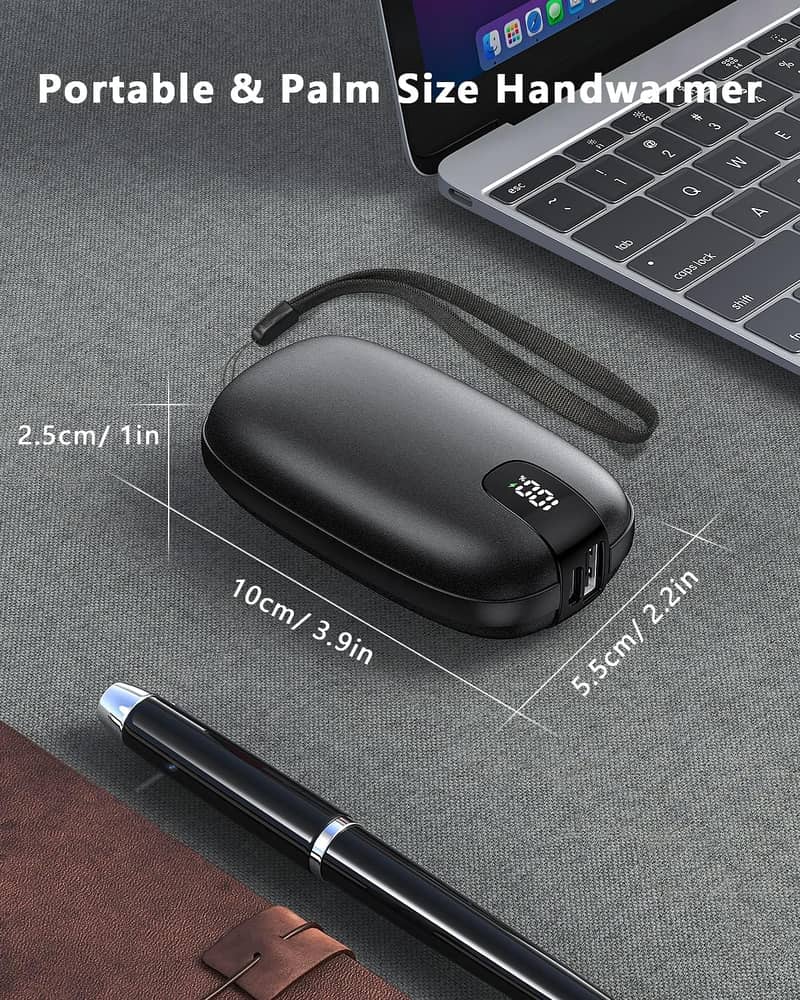 TriPole Hand Warmer + Power Bank | 10000 mAh | Type C | 3