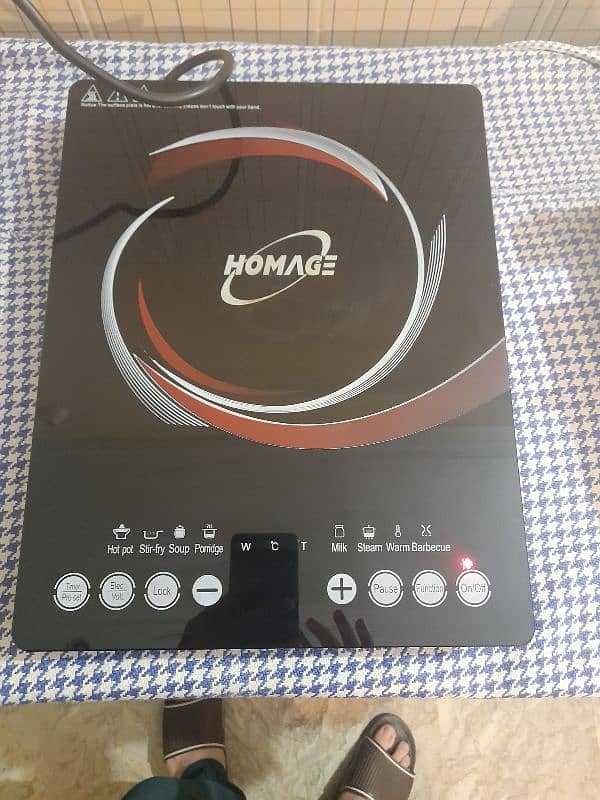 Homeage Induction Cooker for sale. Like New 0