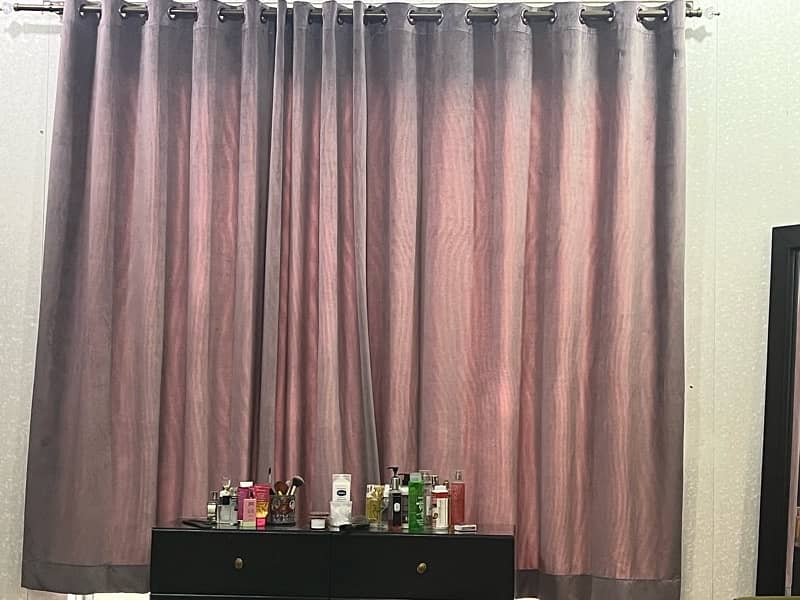 heavy velvet curtain pair 1