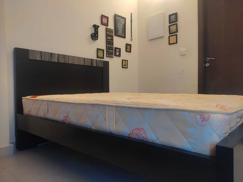 6 by 4 Single Wooden Bed with Mattress 8