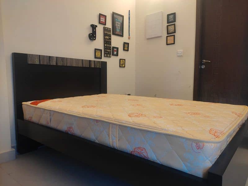 6 by 4 Single Wooden Bed with Mattress 9