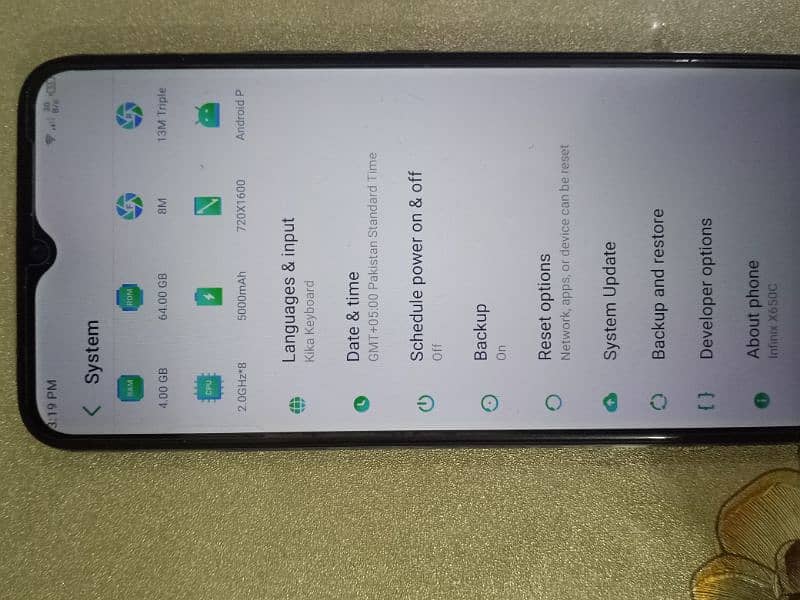 4GB/64GB infinix hot 8 6