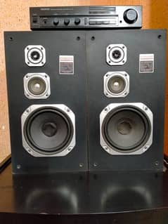 Amplifier with 3 Way Speaker System KENWOOD