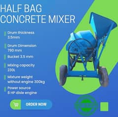 half bag concrete mixer