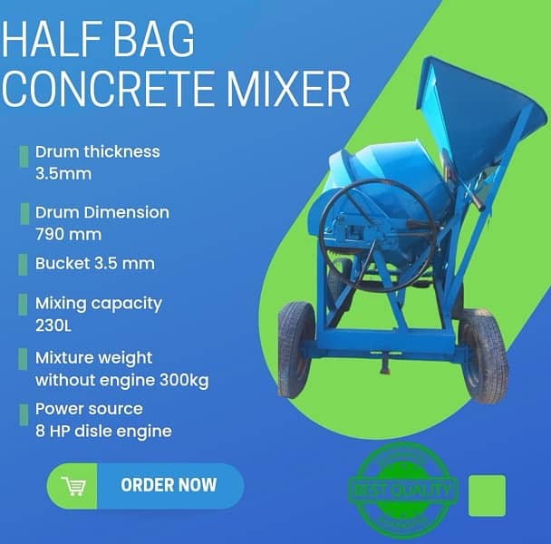 half bag concrete mixer 0