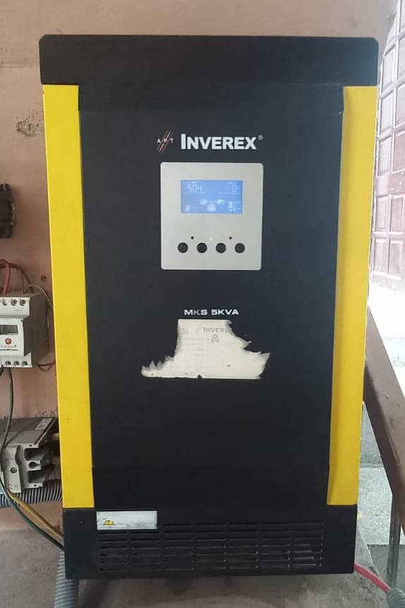 Inverex AXPERT MKS 5K Inverter/Soler inverter/4 AGS100AH Batteries 0