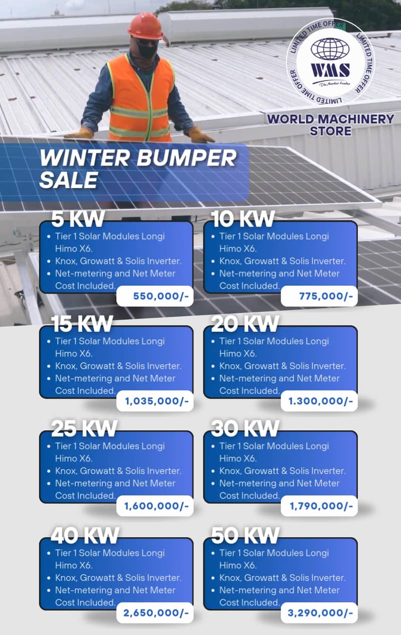 10Kw On-Grid Solar System with Net Metering | Unbeatable Prices | WMS 0