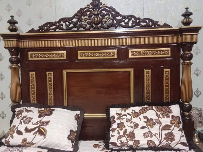 Pure wooden bed set (made in chiniot) 0