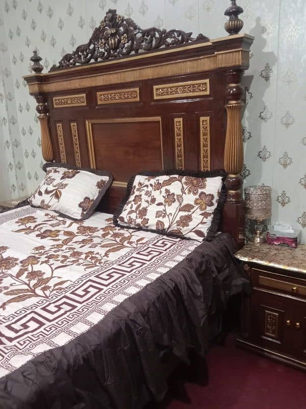 Pure wooden bed set (made in chiniot) 4