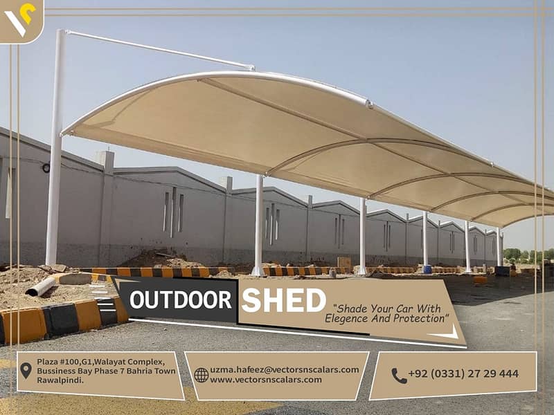 Tensile Shed | Car Parking Shed | High Standard Quality 950 Per SQFT 1