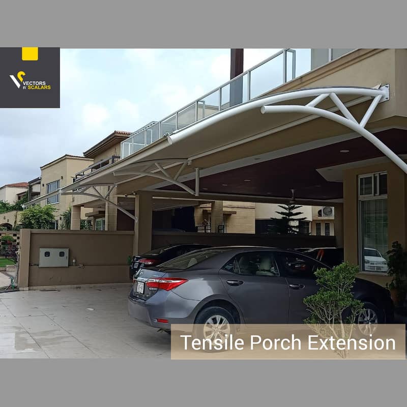 Tensile Shed | Car Parking Shed | High Standard Quality 950 Per SQFT 3