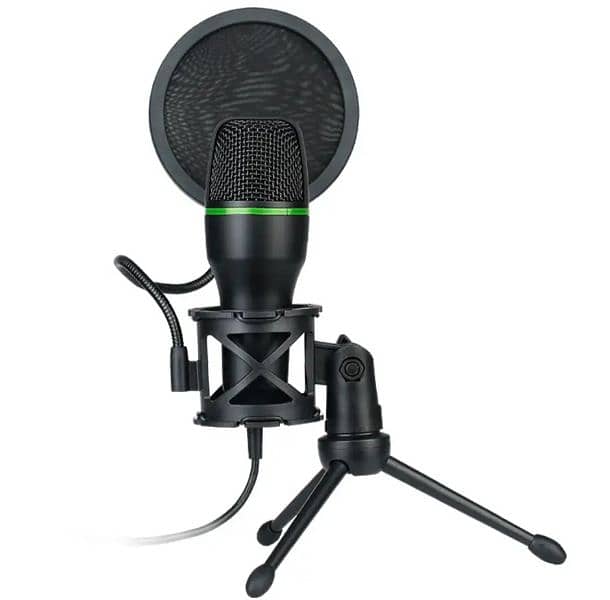 RGB Condenser Wired Microphone for PC Laptop Gaming 0