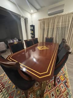 brand new dining table with 8 chairs