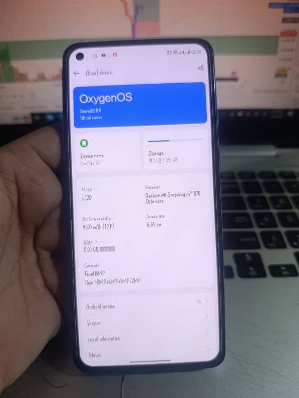 OnePlus 9r  8/256 7