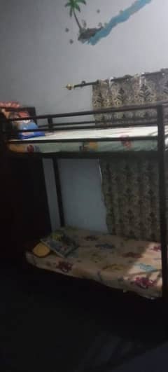 KIDS BUNK BED WITH MATRESS