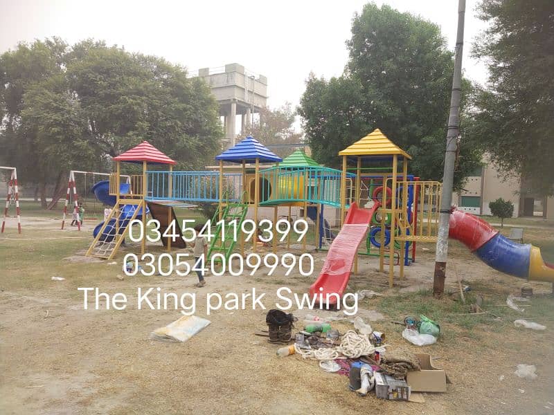 playground slide Swing seesaw Merry go round 2