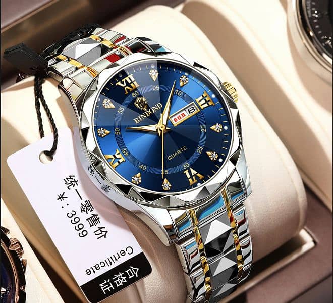 BINBOND Top Brand Luxury Fashion Watch Men Waterproof 0