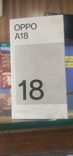 Oppo A 18 With box 11 month wrranty 2