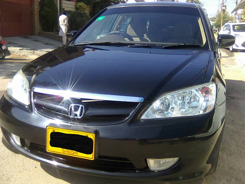 HONDA CIVIC EXi 2004 PROSMATIC BLACK AUTOMATIC BEHTREEN CONDITION 0