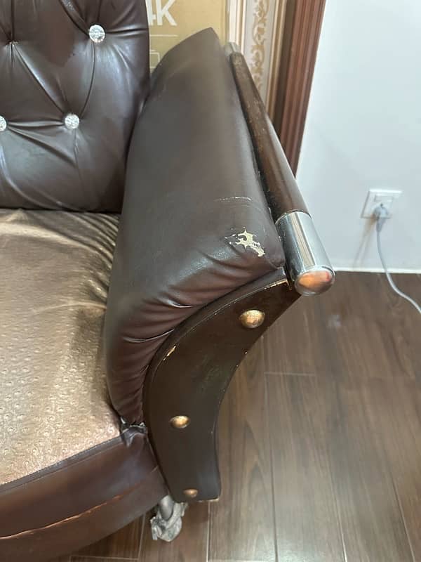 2 Brown Sofa chair for sale 2