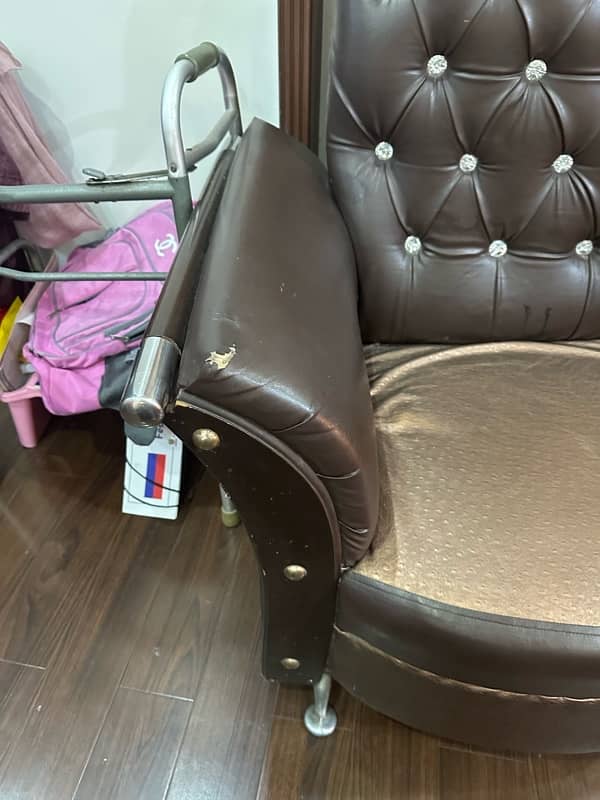 2 Brown Sofa chair for sale 1