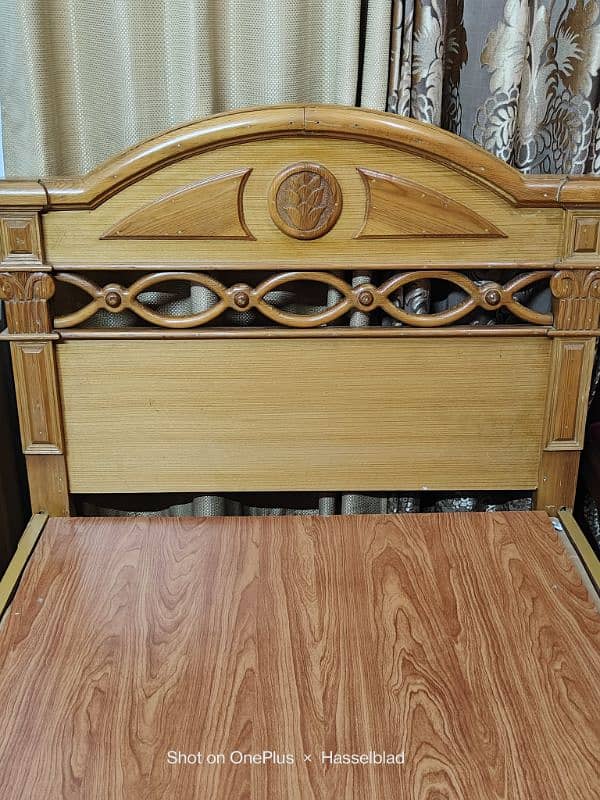 single wooden bed 2