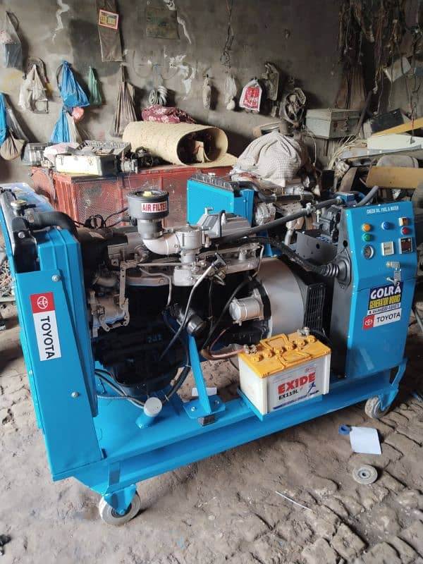 30kva new gas generator engine TOYOTA 2JZ denmo Stamford gas diesel 5