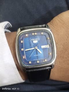 Seiko 5 automatic Japan watch 6309 Square shaped