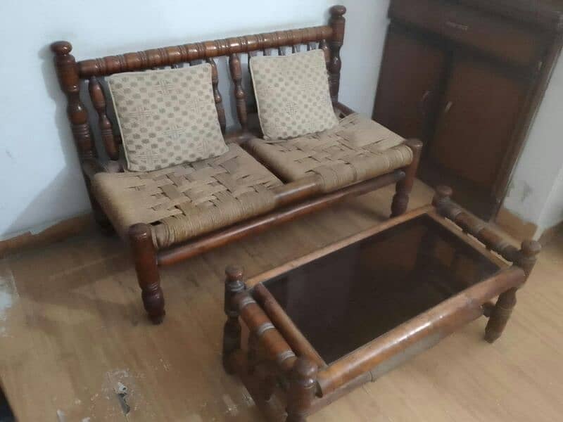 sofa set 4 seter with center table 3