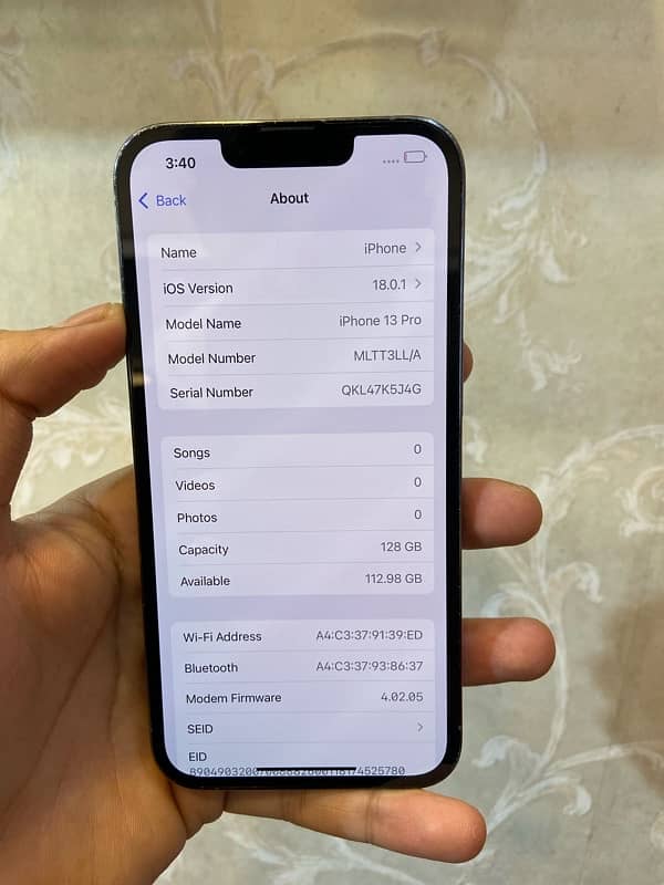 iPhone 13 Pro (non pta ) factory unlocked 4 month sim time 3