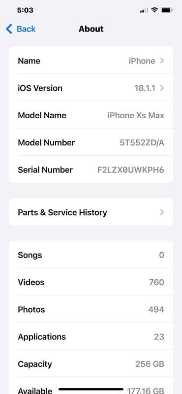 iphone Xsmax  256gb golden 1