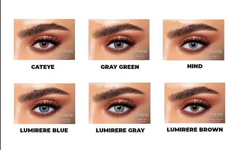 Dahab Color Contact Lenses- Gold Series 0