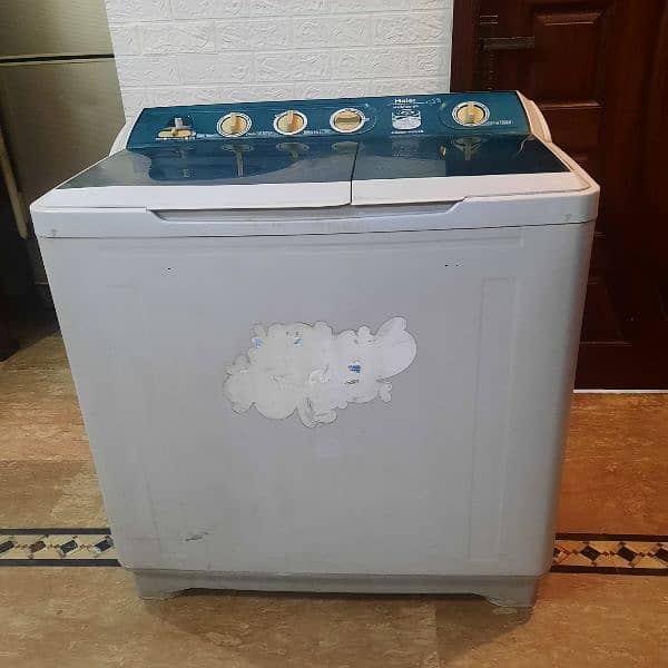 Haier Jumbo Size Semi Automatic Washing Machine With Dryer 12 Litters 0