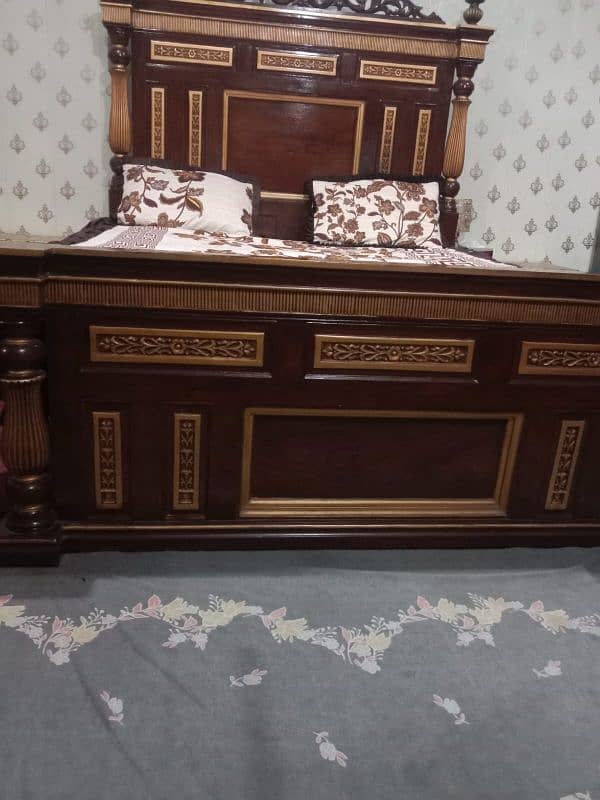 Pure wooden bed set(made from (chiniote) 1