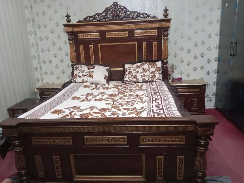 Pure wooden bed set(made from (chiniote) 2