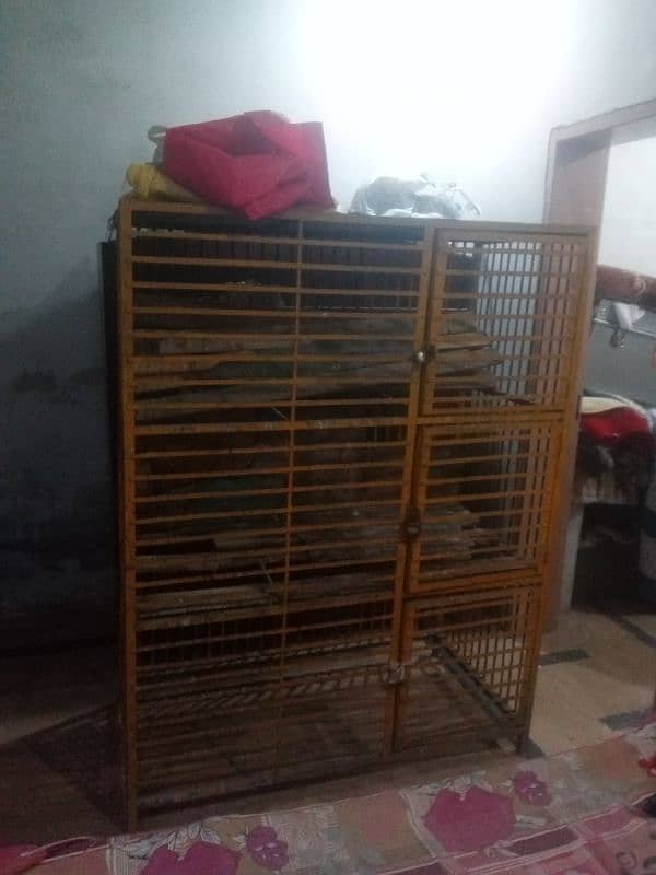 3 portion cage for hen or egg laying hen 1