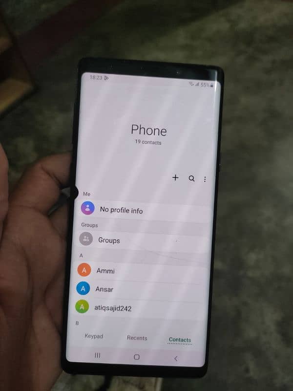 Samsung Note 9 Non pta Dotted aur Hairline Crack 2