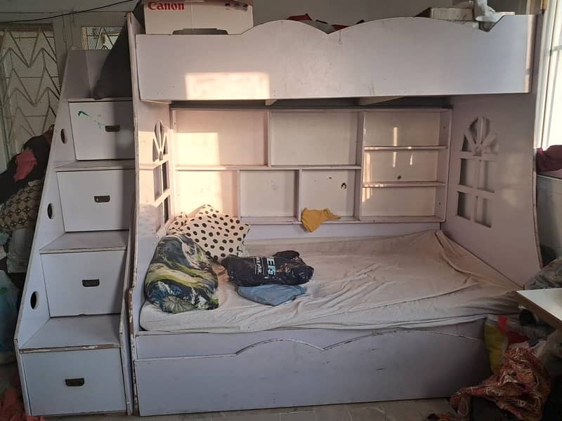 Bunk bed with mattress 2