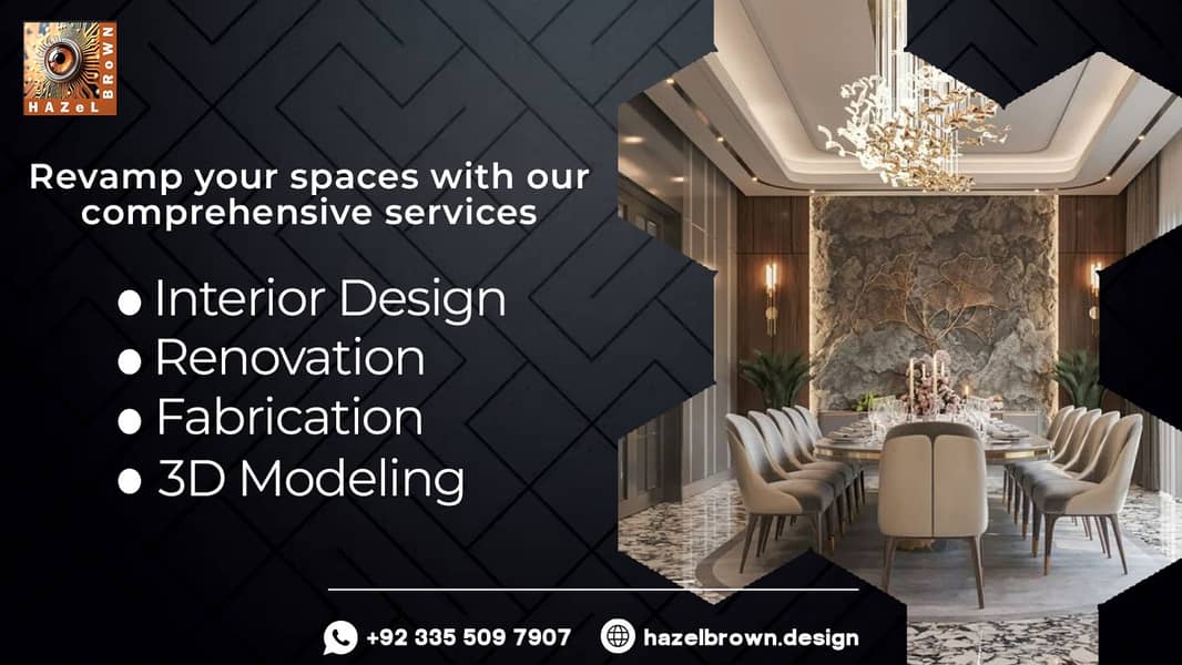 3D Modeling/Interior Design/Commercial renovation/Fabrication Services 5