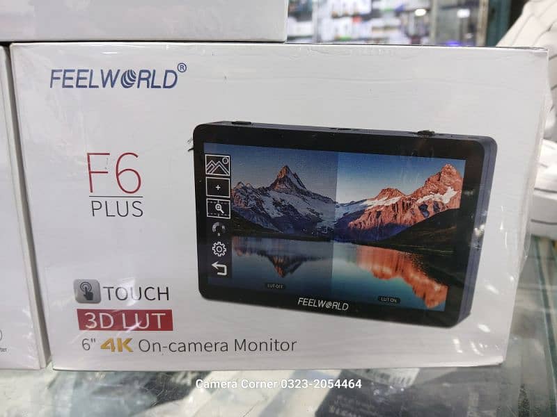 FeelWorld 7 inch and 6 inch 4k Top on camera LCD. 0323-2054464 1