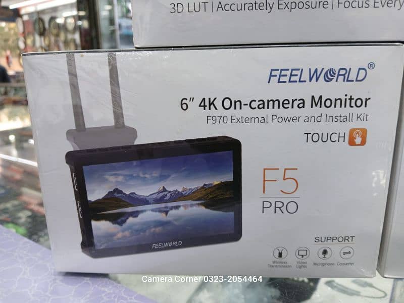 FeelWorld 7 inch and 6 inch 4k Top on camera LCD. 0323-2054464 2