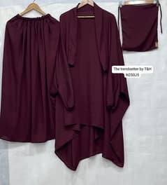 3 piece Abaya set