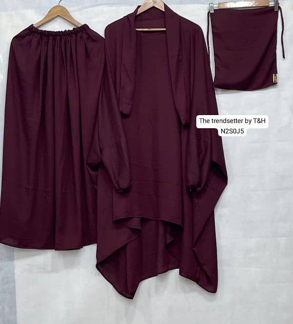 3 piece Abaya set 0