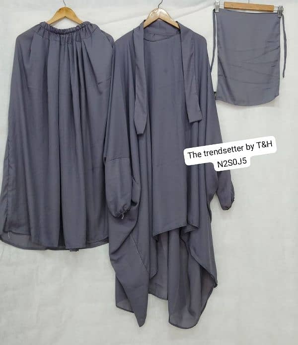 3 piece Abaya set 1