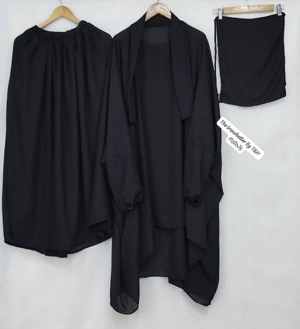 3 piece Abaya set 2