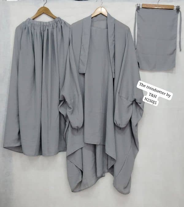 3 piece Abaya set 3