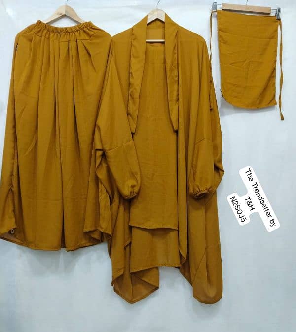 3 piece Abaya set 4