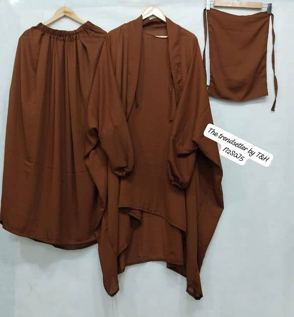 3 piece Abaya set 6